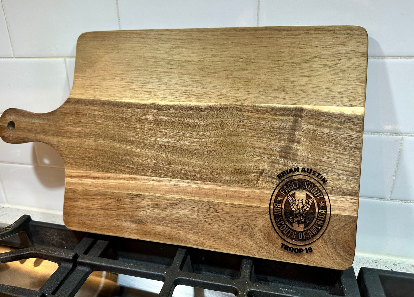 Eagle Scout Cutting Board - Remember Your Eagle Journey!