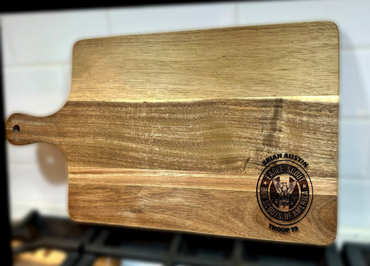 Eagle Scout Cutting Board - Remember Your Eagle Journey!