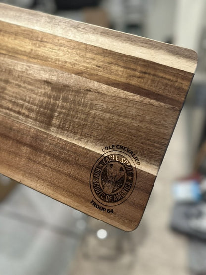 Eagle Scout Cutting Board - Remember Your Eagle Journey!