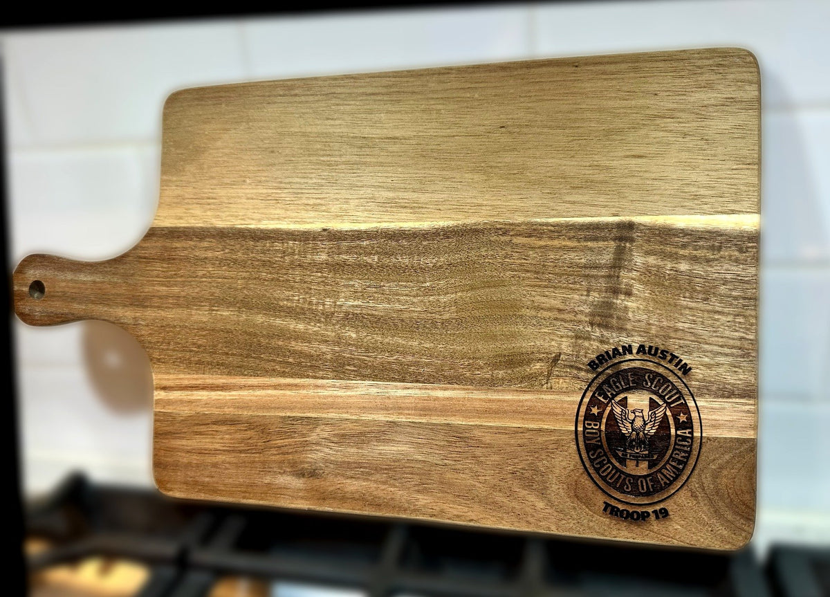 Eagle Scout Cutting Board - Remember Your Eagle Journey!
