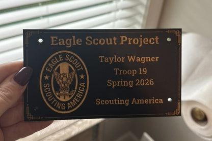 Eagle Scout Project Plaque