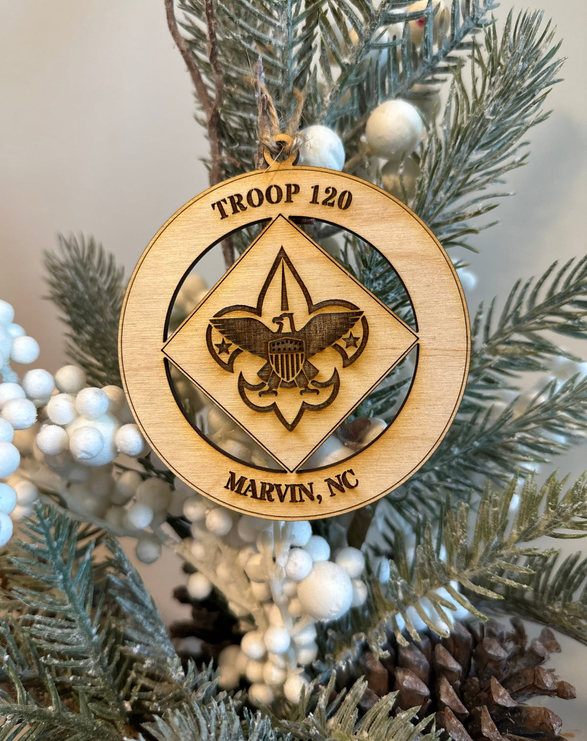 Boy Scout Christmas ornament — authentic catalog