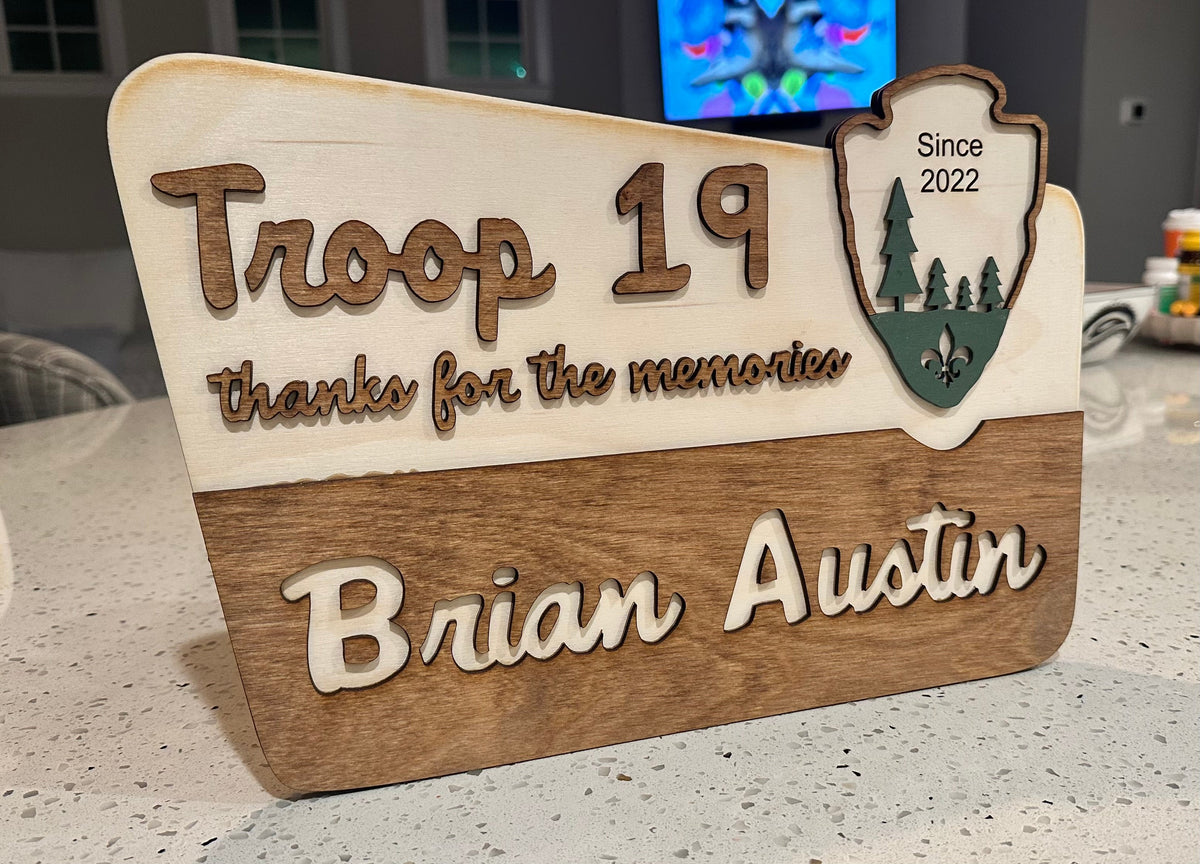 Leader plaque — authentic catalog