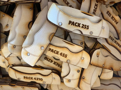 Personalized Wooden Pocket Knife Kit