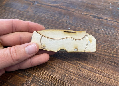 Personalized Wooden Pocket Knife Kit