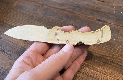 Personalized Wooden Pocket Knife Kit
