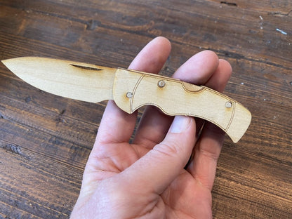 Personalized Wooden Pocket Knife Kit