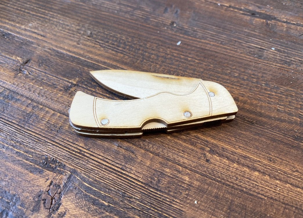 Personalized Wooden Pocket Knife Kit