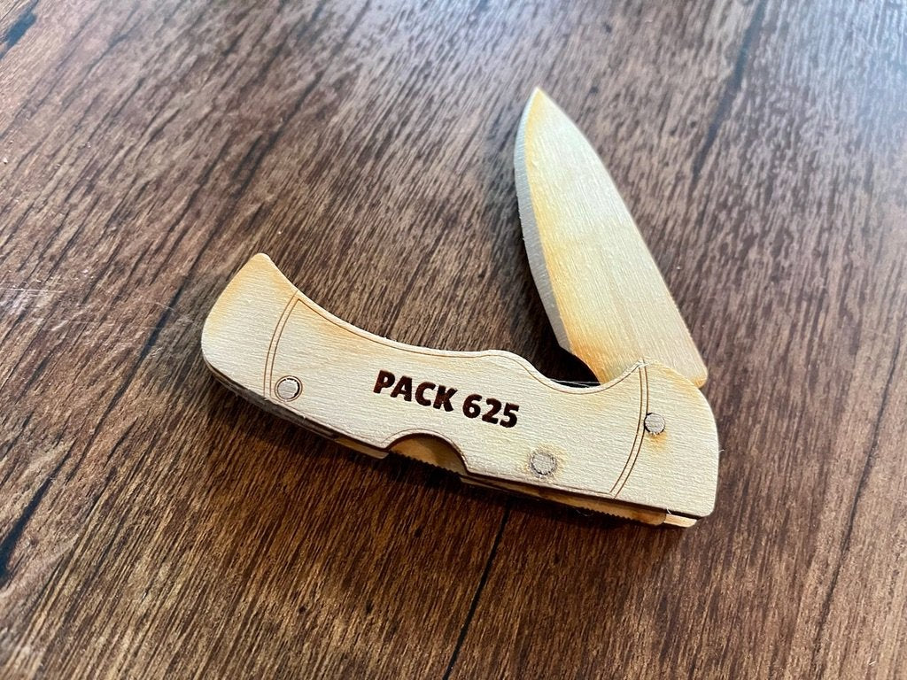 Personalized Wooden Pocket Knife Kit