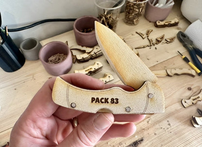 Personalized Wooden Pocket Knife Kit