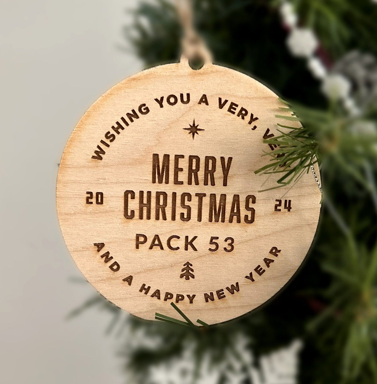Merry Christmas Pack Ornament