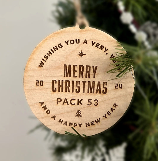 Merry Christmas Pack Ornament